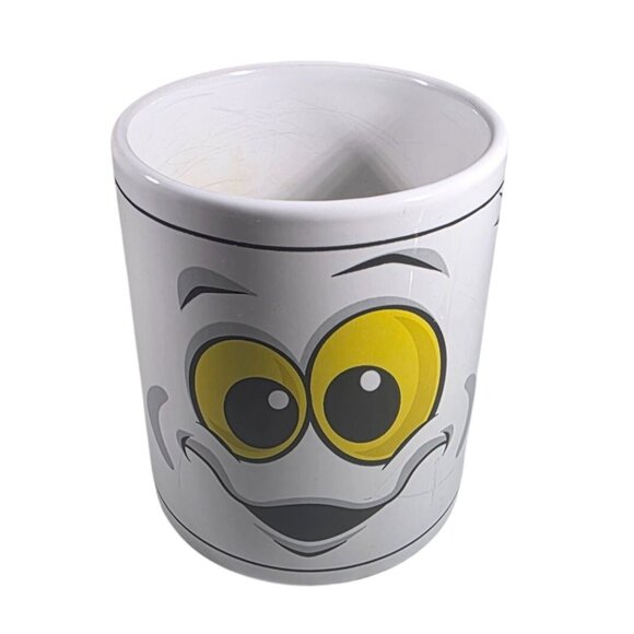 Smiley ghost Face Ceramic Coffee Mug cup halloween cartoon - Picture 1 of 5